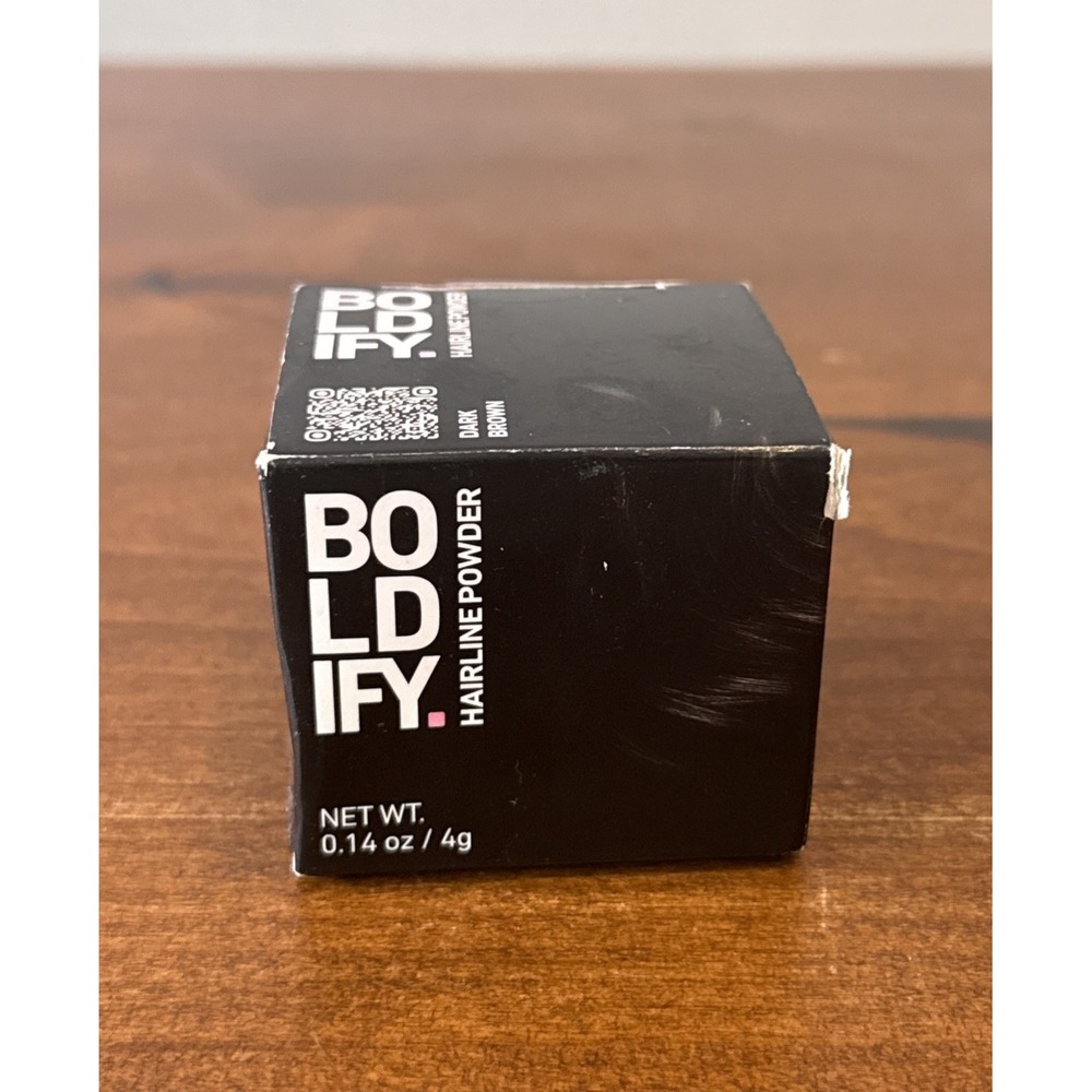 Boldify Enhance Hairline Powder Dark Brown Shade Hair Touch Up 0.14oz 4g